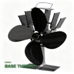 Ventilateur de Poêle à Chaleur 4 Pales Écologique Silencieux