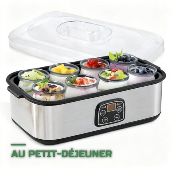 Yaourtière Électrique avec 8 Pots en Verre et Minuterie