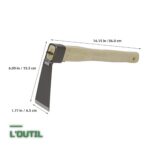 Binette Houe de Jardin à Tête Inox et Manche en Bois