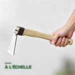 Binette Houe de Jardin à Tête Inox et Manche en Bois