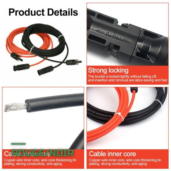 Câble d'Extension Solaire MC4 pour Panneau