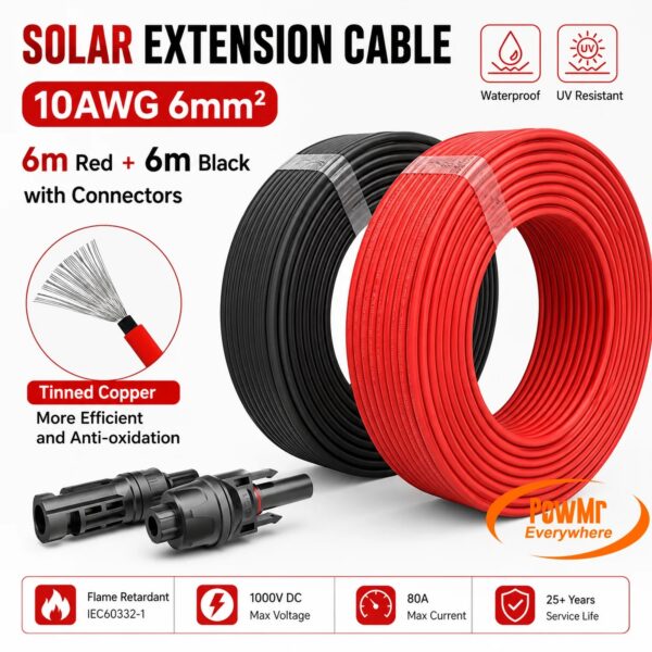 Câble d'Extension Solaire MC4 pour Panneau