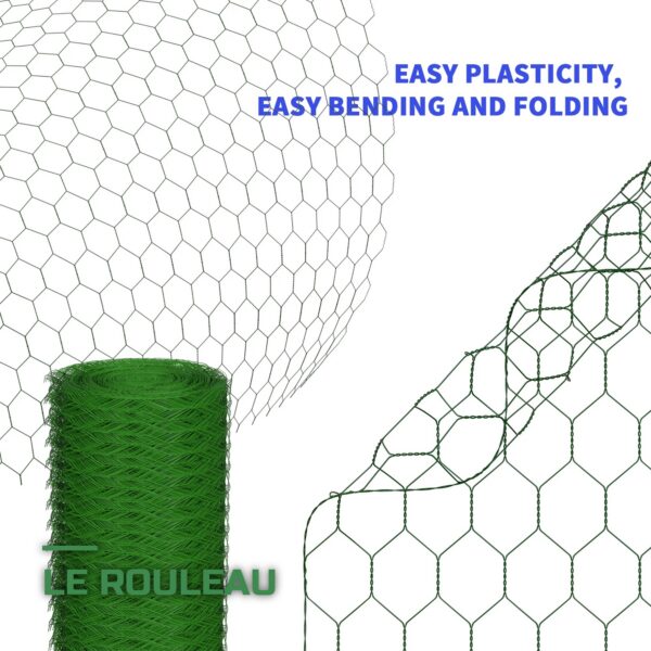 Clôture Grillagée Hexagonale pour Poulailler et Jardin