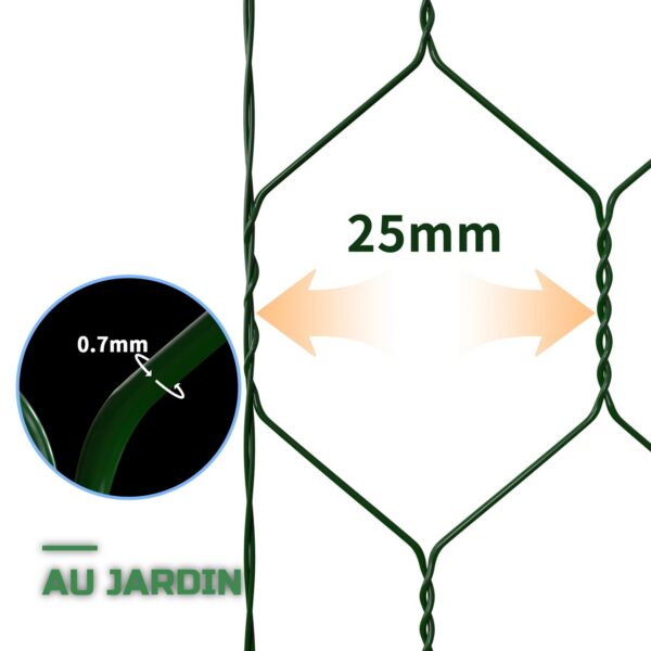 Clôture Grillagée Hexagonale pour Poulailler et Jardin