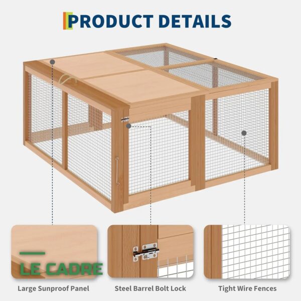 Enclos Parc Pliable pour Lapins et Petits Animaux