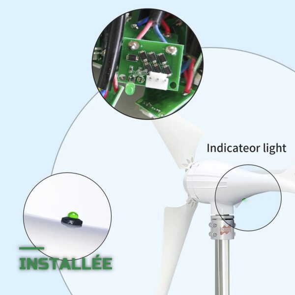 Éolienne 12V pour Recharge de Batterie