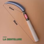 Faucille Serpe Dentelée à Manche en Bois