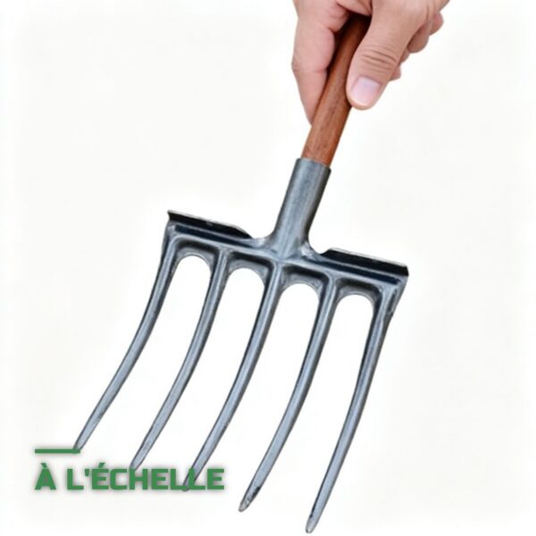 Fourche à Bêcher à 4 Dents Plates