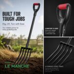 Fourche-Bêche Aératrice de Sol à 5 Dents
