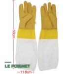 Gants d'Apiculture en Cuir Anti-Piqûres