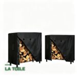 Housse de Protection Imperméable pour Tas de Bois