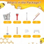 Kit d'Outils d'Apiculture avec Enfumoir en Inox