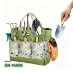 Kit d'Outils de Jardinage à Main en Inox