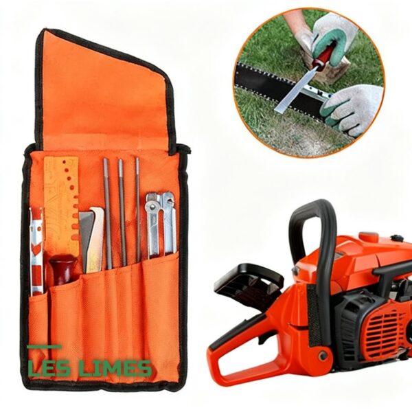 Kit de Lime d'Affûtage pour Chaîne de Tronçonneuse