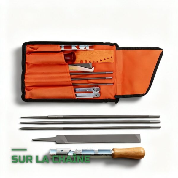 Kit de Lime d'Affûtage pour Chaîne de Tronçonneuse