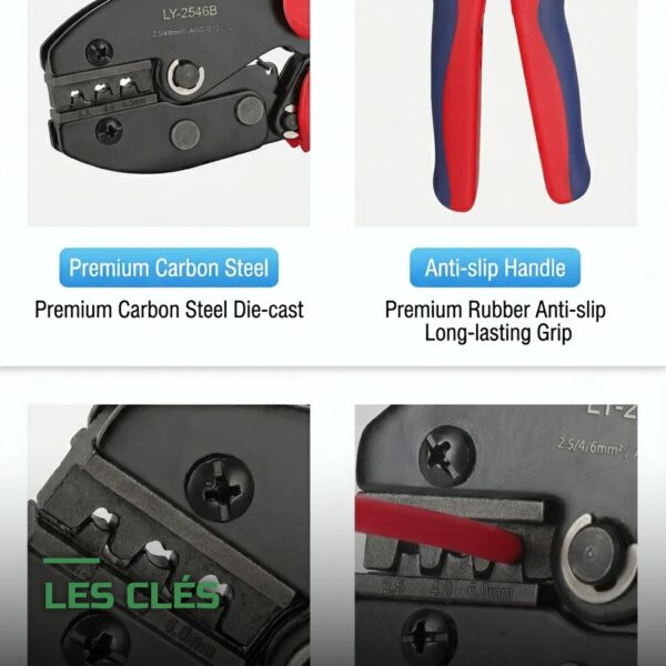 Kit de Pince à Sertir pour Connecteurs MC4