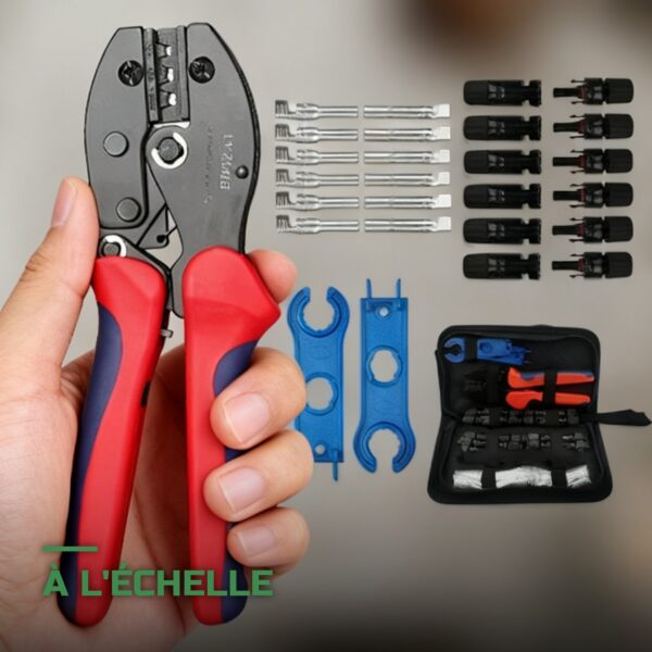 Kit de Pince à Sertir pour Connecteurs MC4