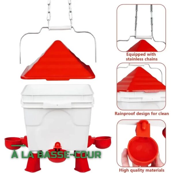 Kit Mangeoire et Abreuvoir pour Poules