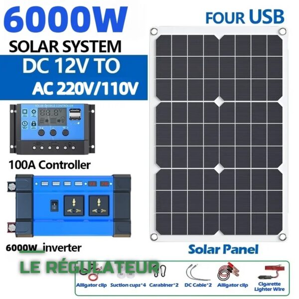 Kit Solaire 12V Complet pour Cabane