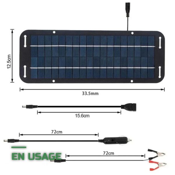 Kit Solaire 12V Portable pour Camping-Car