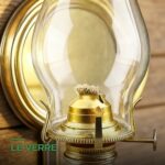 Lampe à Huile Rétro Vintage en Bronze Antique