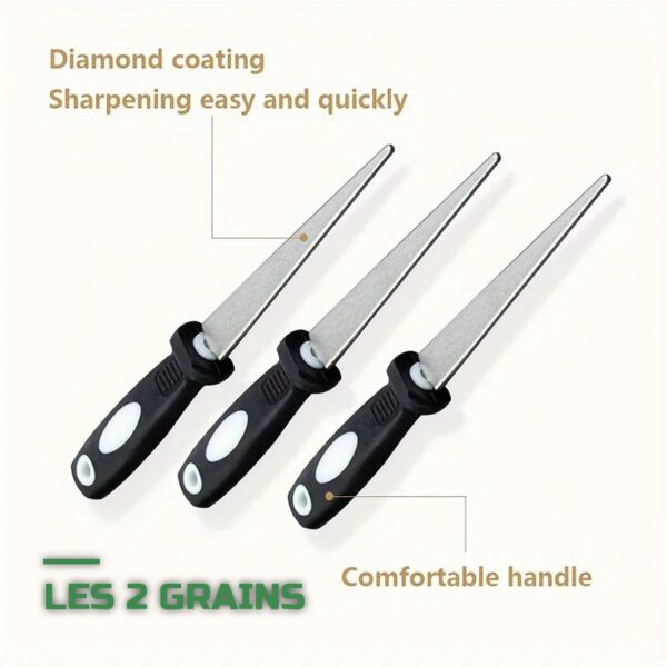Lime Diamant d'Affûtage pour Outils de Jardin