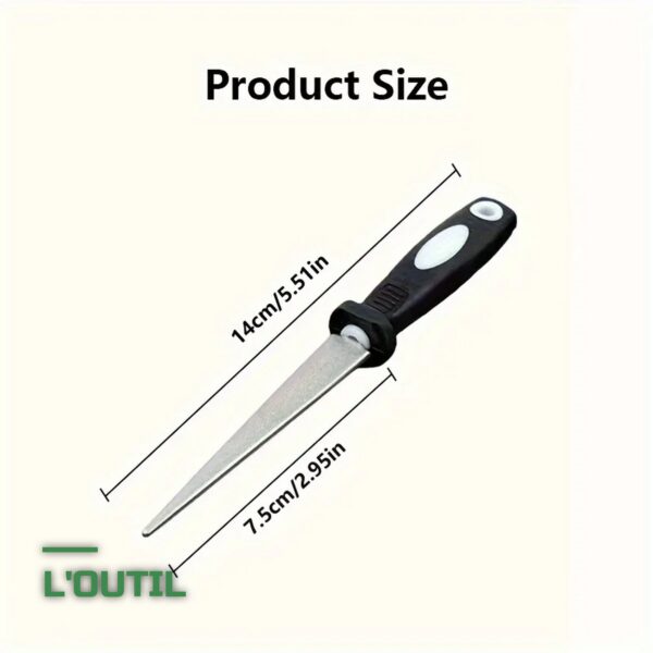 Lime Diamant d'Affûtage pour Outils de Jardin