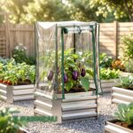 Lot de 3 Bacs Potagers Surélevés avec Treillis