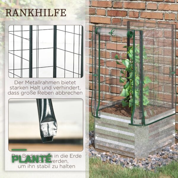 Lot de 3 Bacs Potagers Surélevés avec Treillis