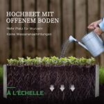 Lot de 3 Bacs Potagers Surélevés avec Treillis
