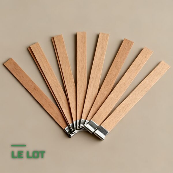 Lot de Mèches en Bois Crépitantes pour Bougies