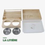 Mangeoire à Foin et Litière Combinée pour Lapins