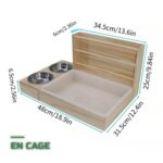 Mangeoire à Foin et Litière Combinée pour Lapins