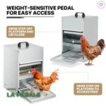 Mangeoire Automatique à Pédale Anti-Gaspillage pour Poules