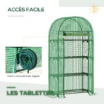 Mini-Serre de Balcon à 4 Étagères