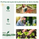 Mini-Serre de Balcon à 4 Étagères