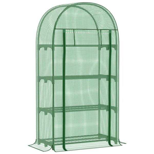 Mini-Serre de Balcon à 4 Étagères