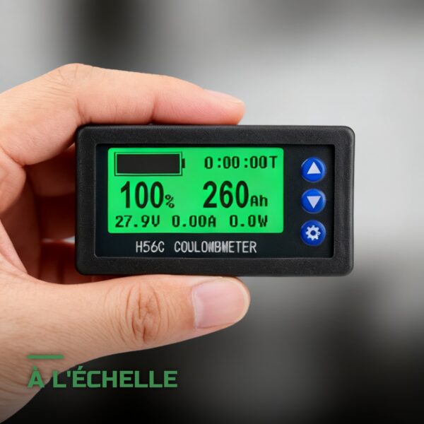 Moniteur de Batterie 12V avec Shunt et Écran