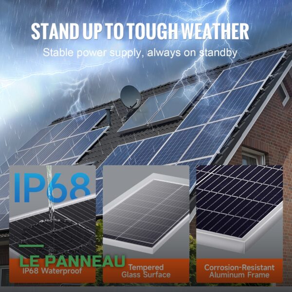 Panneau Solaire Monocristallin 100W
