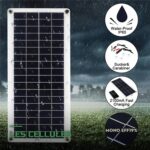 Panneau Solaire Monocristallin 50W Compact