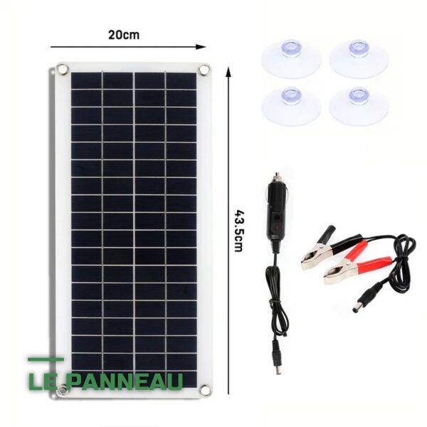 Panneau Solaire Monocristallin 50W Compact