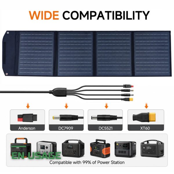 Panneau Solaire Pliable Portable 100W