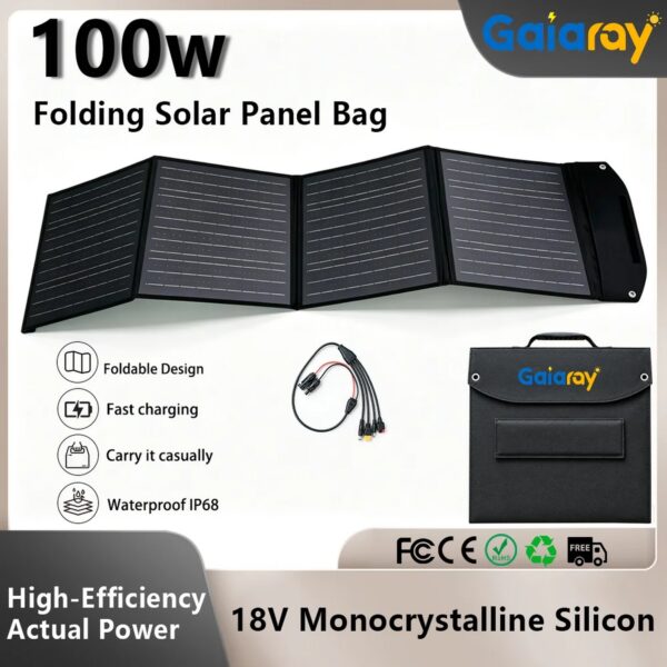 Panneau Solaire Pliable Portable 100W