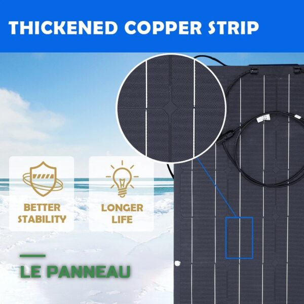 Panneau Solaire Souple Flexible 100W