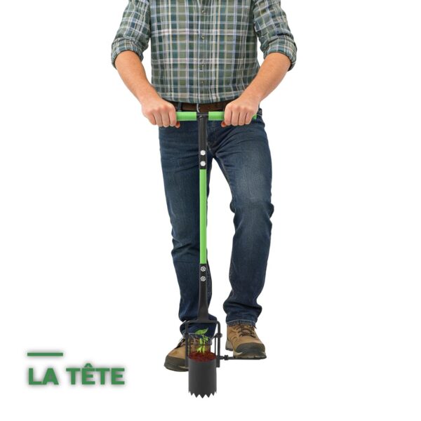 Plantoir à Bulbes en Acier avec Manche