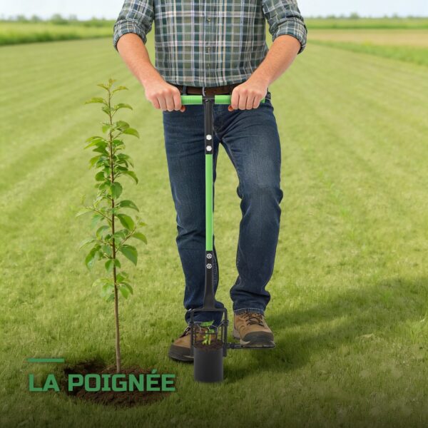 Plantoir à Bulbes en Acier avec Manche