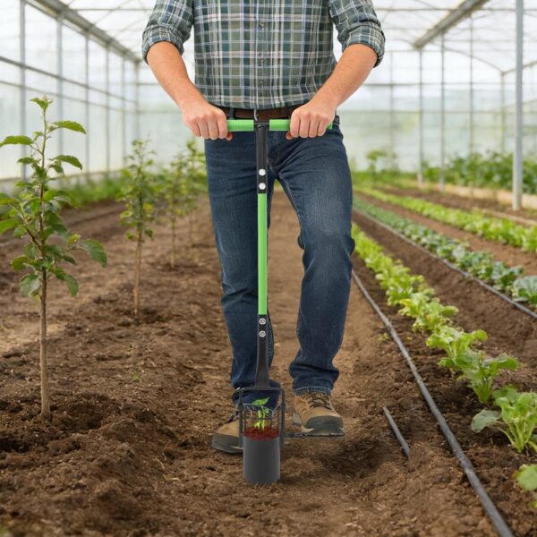 Plantoir à Bulbes en Acier avec Manche