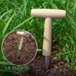 Plantoir à Semis Manuel en Bois