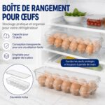 Plateaux de Rangement Empilables pour Œufs