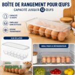 Plateaux de Rangement Empilables pour Œufs